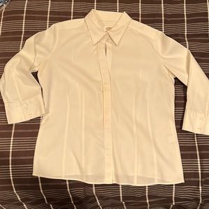 Size 14 White Blouse Talbots